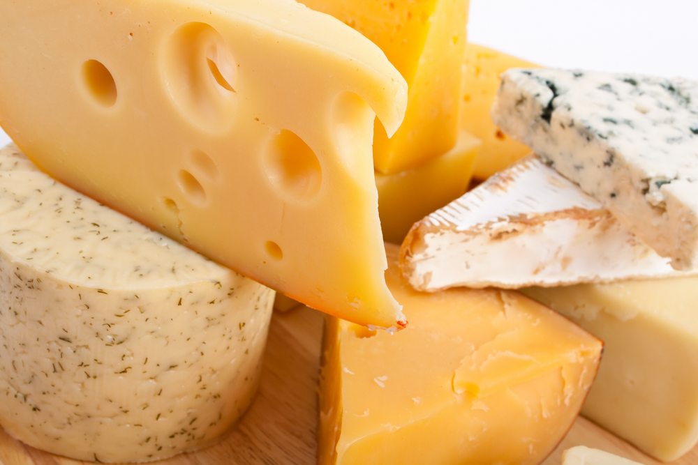 Various types of cheese

