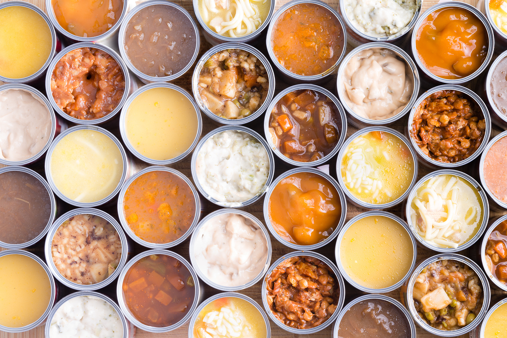 lots of canned soups