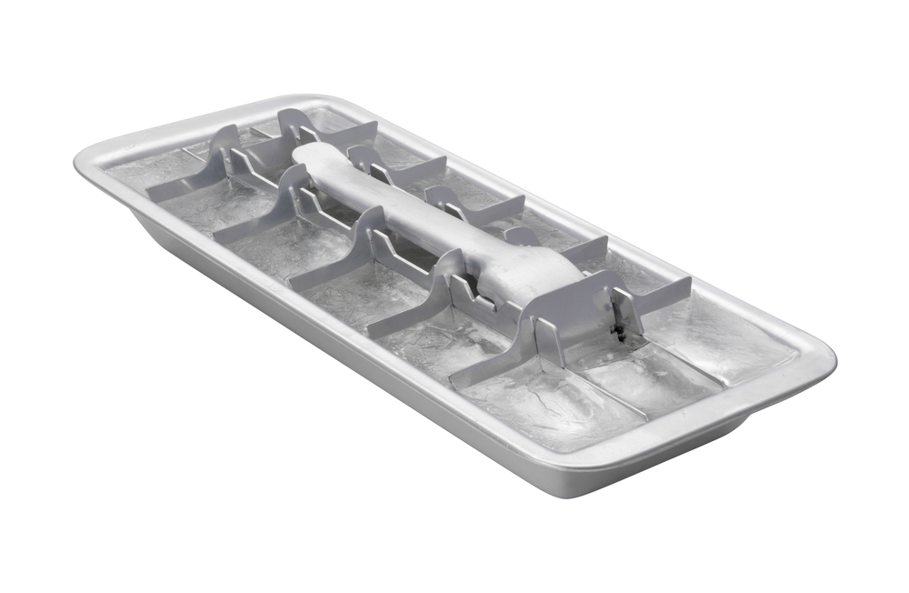 Vintage Ice Cube Tray isolated with a clipping path