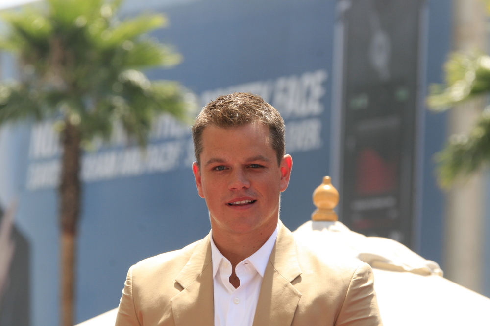 LOS ANGELES - JULY 25: Matt Damon at a ceremony where Matt Damon is honored with the 2,343rd star on the 'Hollywood Walk of Fame' on 25 July 2007 in Los Angeles, California