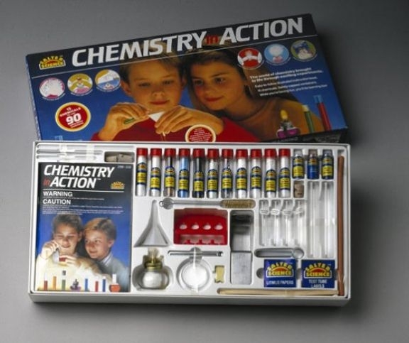 Toy Chemistry Sets with Open Chemicals