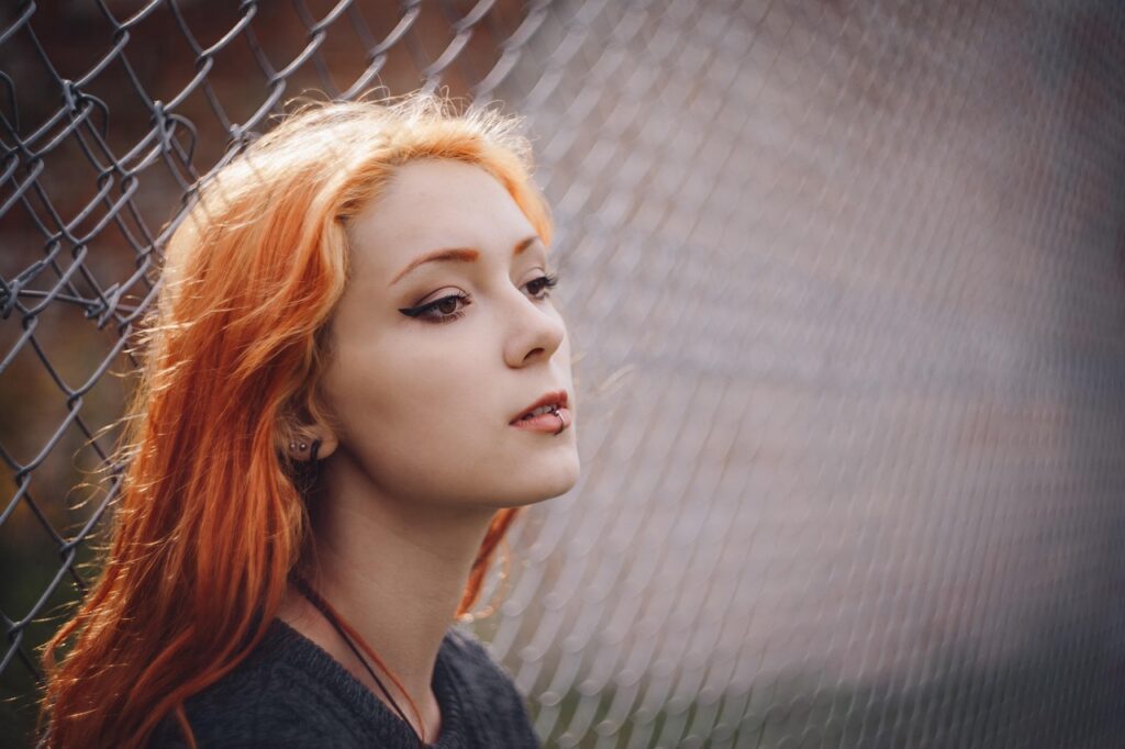 Beautiful, Fence, Girl
