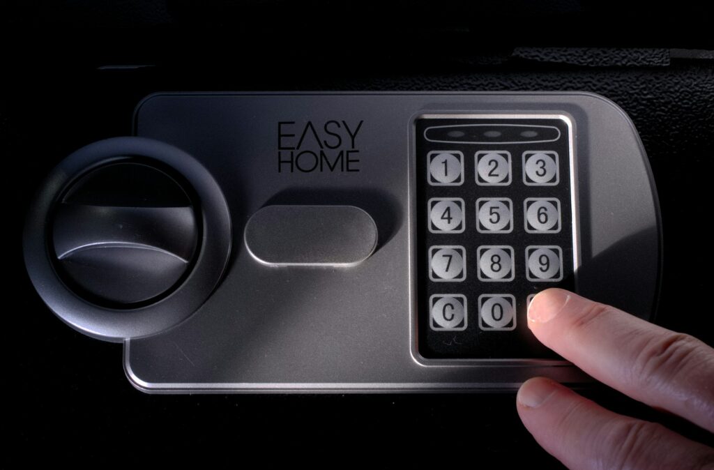 black and gray control panel
