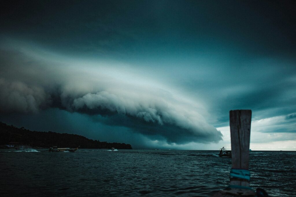 boat on ocean
