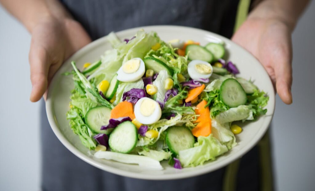 Bowl of Vegetable Salad

