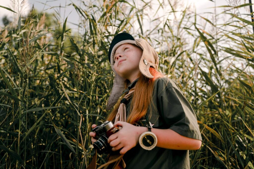 Girl Holding a Camera
