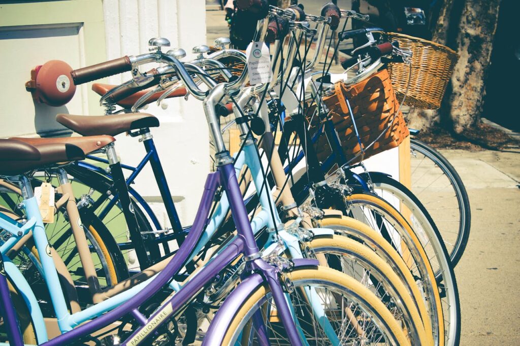 Assorted Cruiser Bicycles

