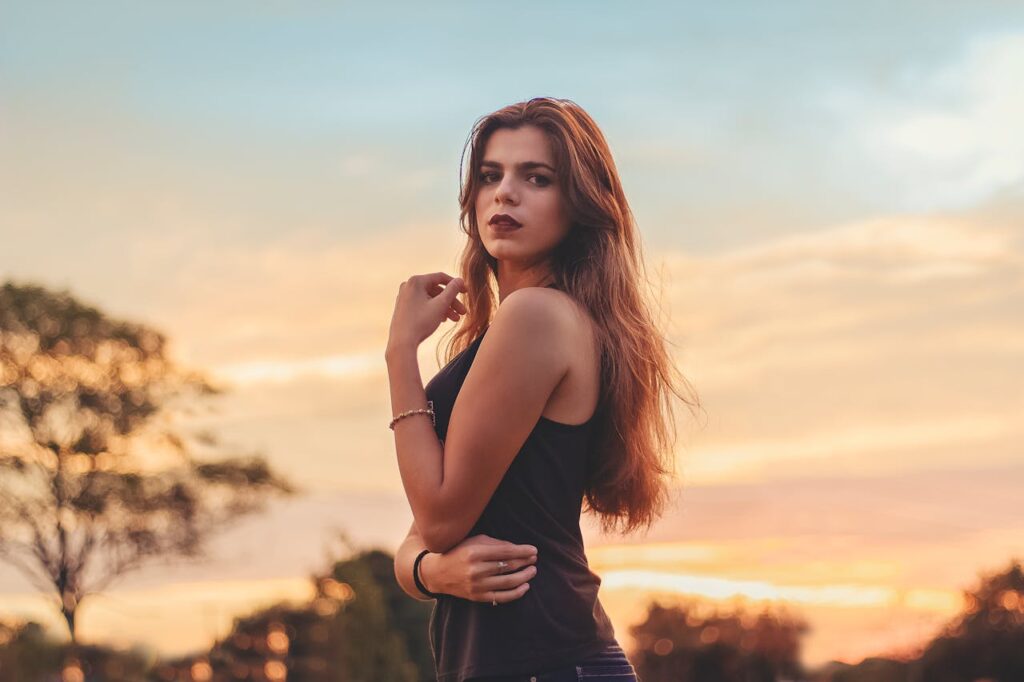 Photo Of Woman Wearing Black Top
