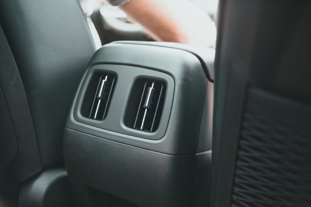 Car Air Vent in the Back
