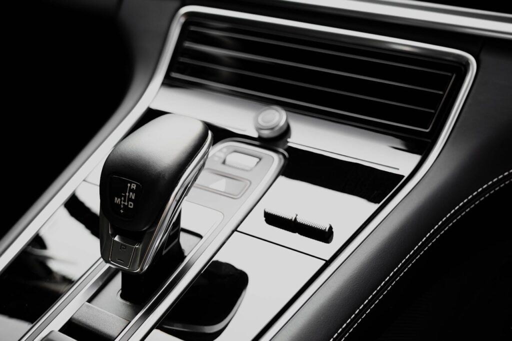 Photo of an Automatic Gearbox Inside a Luxurious Car
