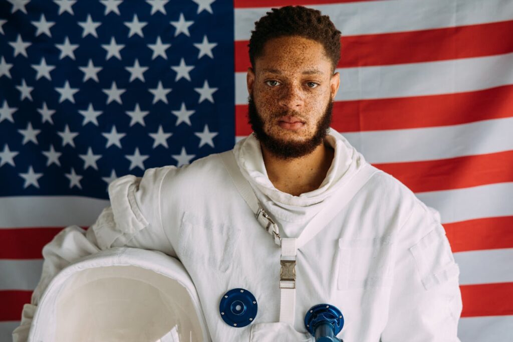 Man In An Astronaut Costume
