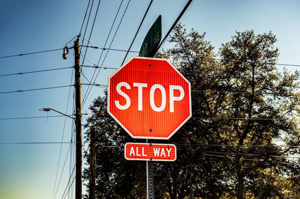 A Red Stop Sign
