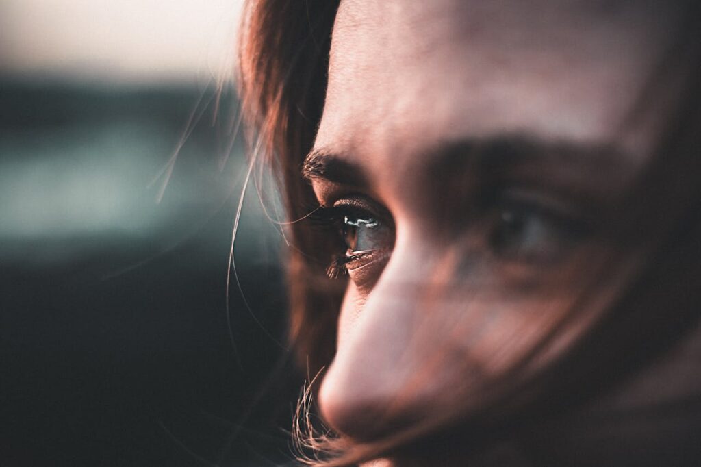 Closeup Photo of Woman's Eyes
