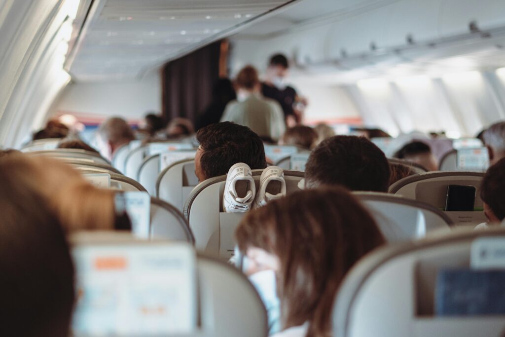 People Sitting Inside Airplane