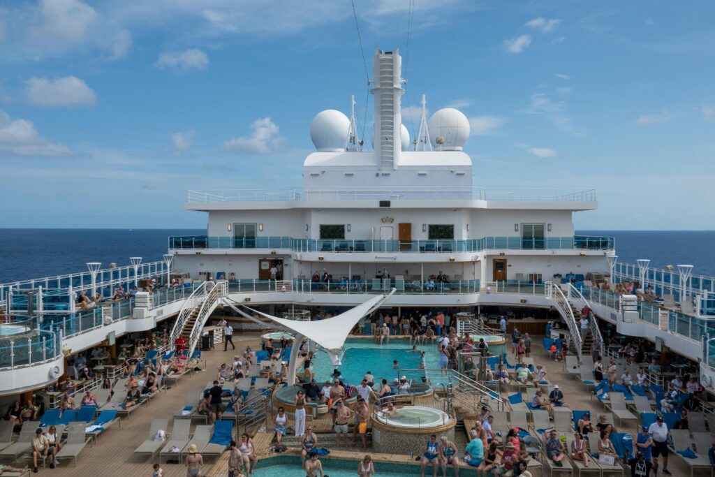 pool deck of a Cruises ship