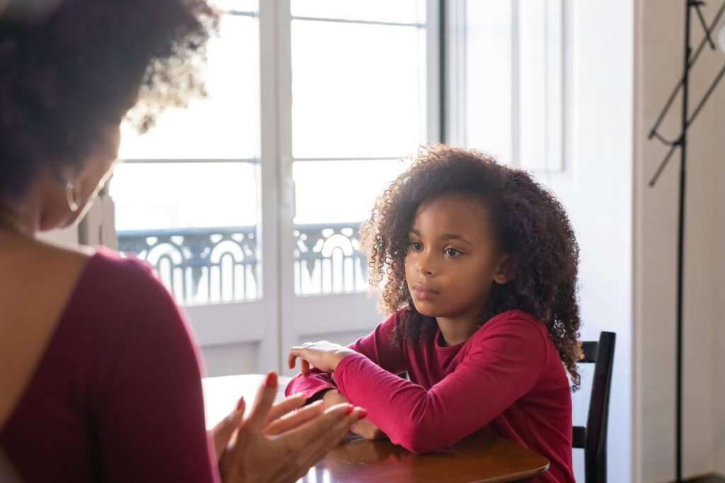 Mother and Child Talking