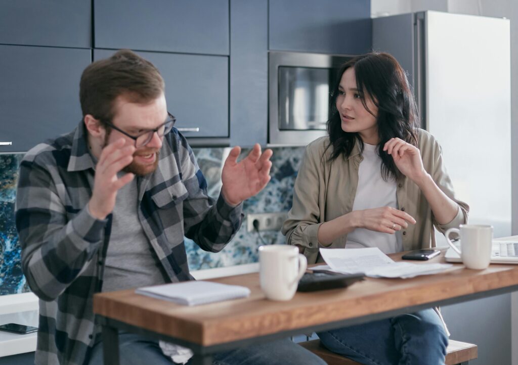 A Couple Having a Conversation