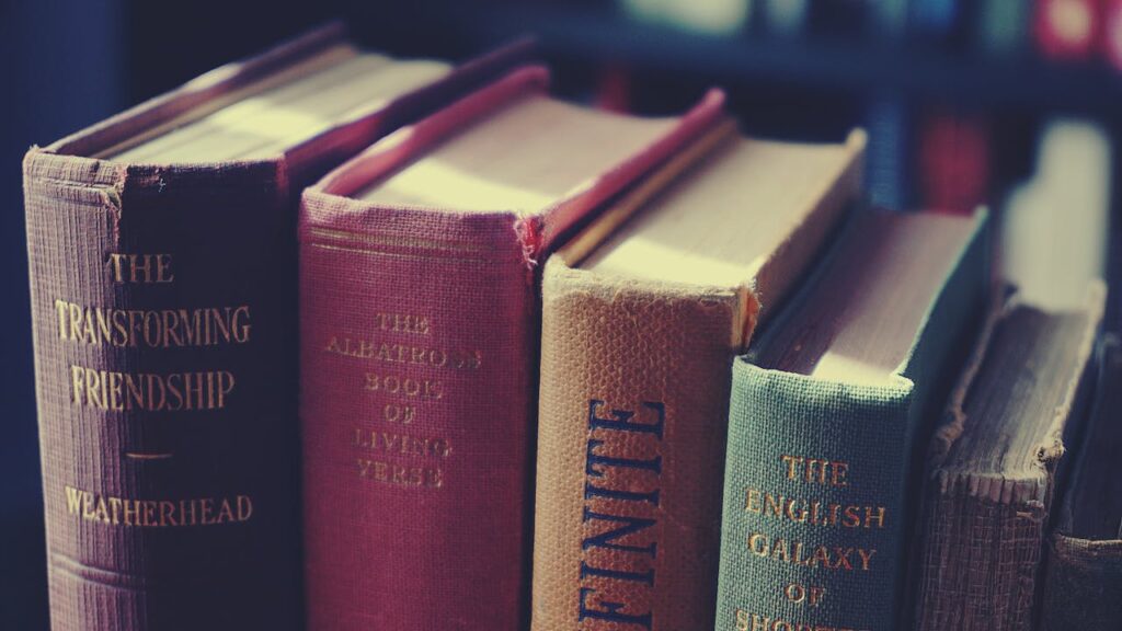 Closeup Photo of Assorted-title Books
