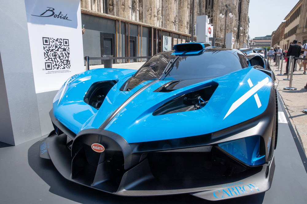 Milan,Italy - june 10 2021 Milano Monza Motor show - Bugatti Bolide
