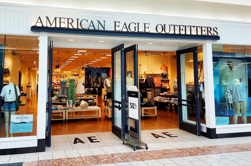 American Eagle Outfitters Store in Shopping Mall, Manassas, VA, USA, June 5, 2024
