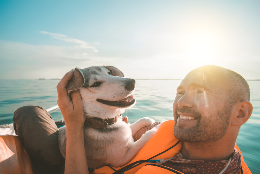 Man Loving Dog