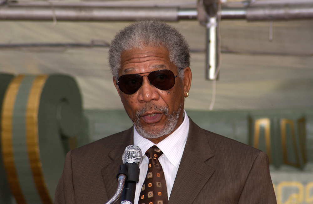 Feb 16, 2005: Los Angeles, CA: Actor MORGAN FREEMAN at hand & footprint ceremony at the Grauman's Chinese Theatre, Hollywood, for Paramount Pictures chairman Sherry Lansing.