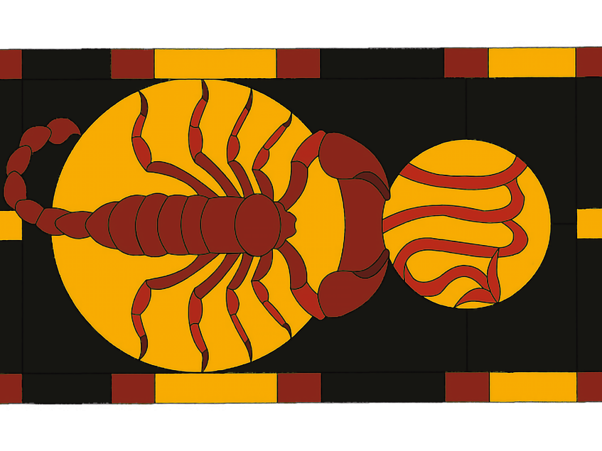 Scorpion, Scorpio, Astrology illustration