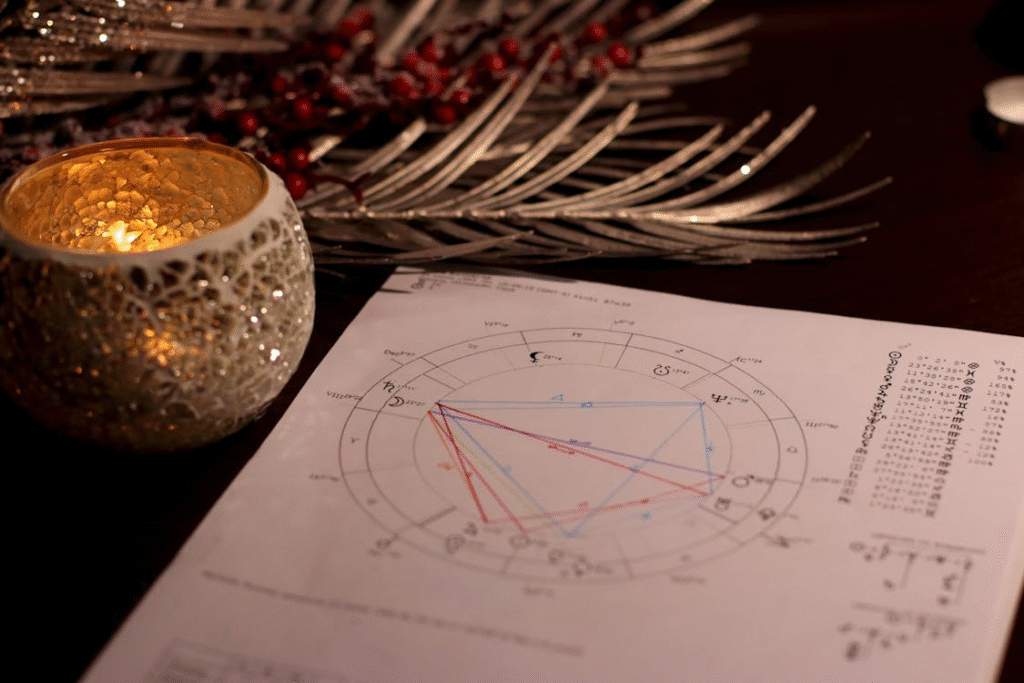 A Close-Up of a Natal Chart
