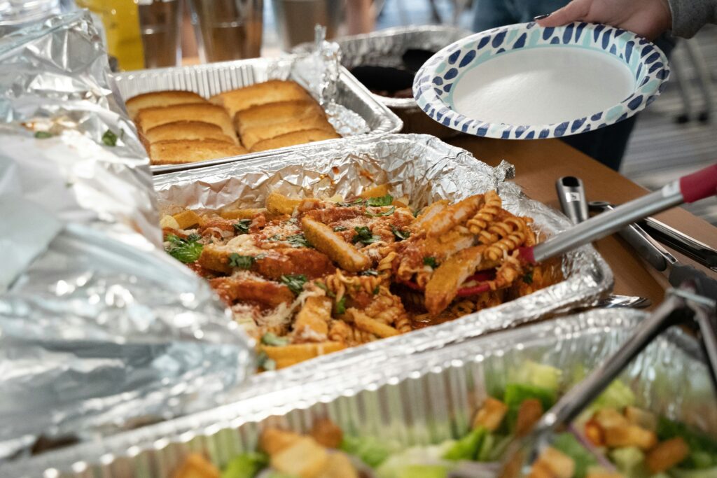 leftover buffet food