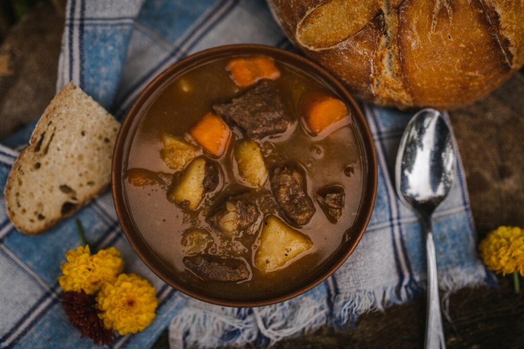 a bowl of food
