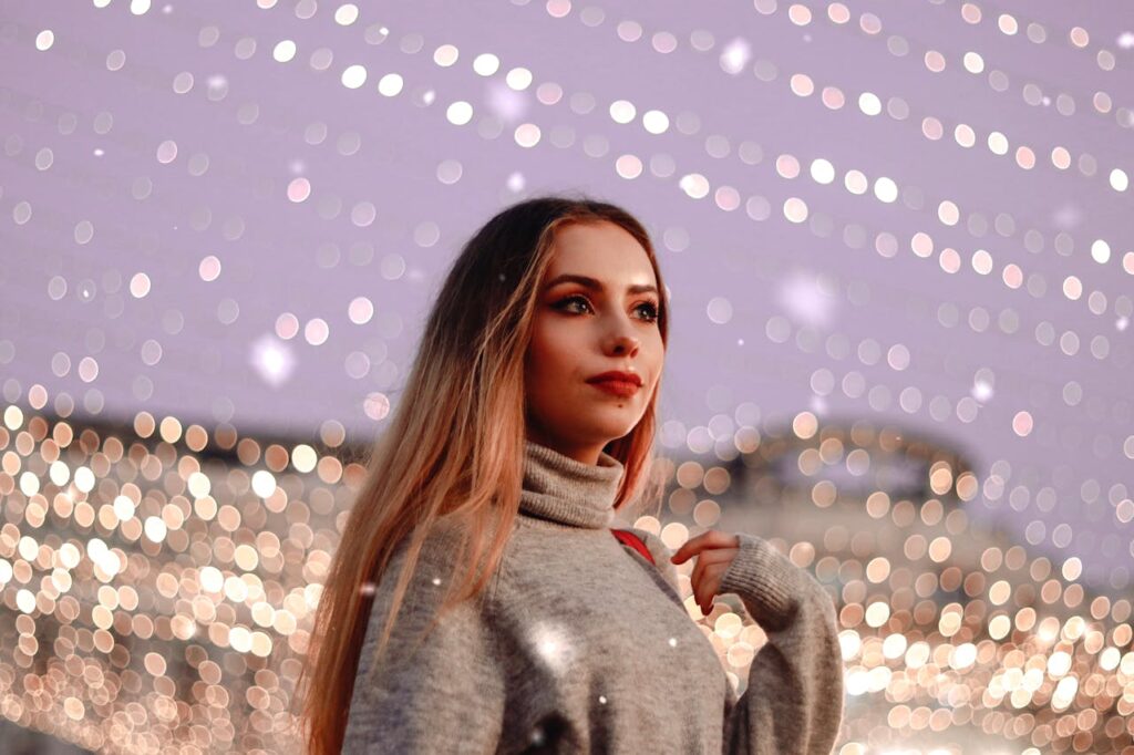 Photo Of Woman Wearing Grey Sweater
