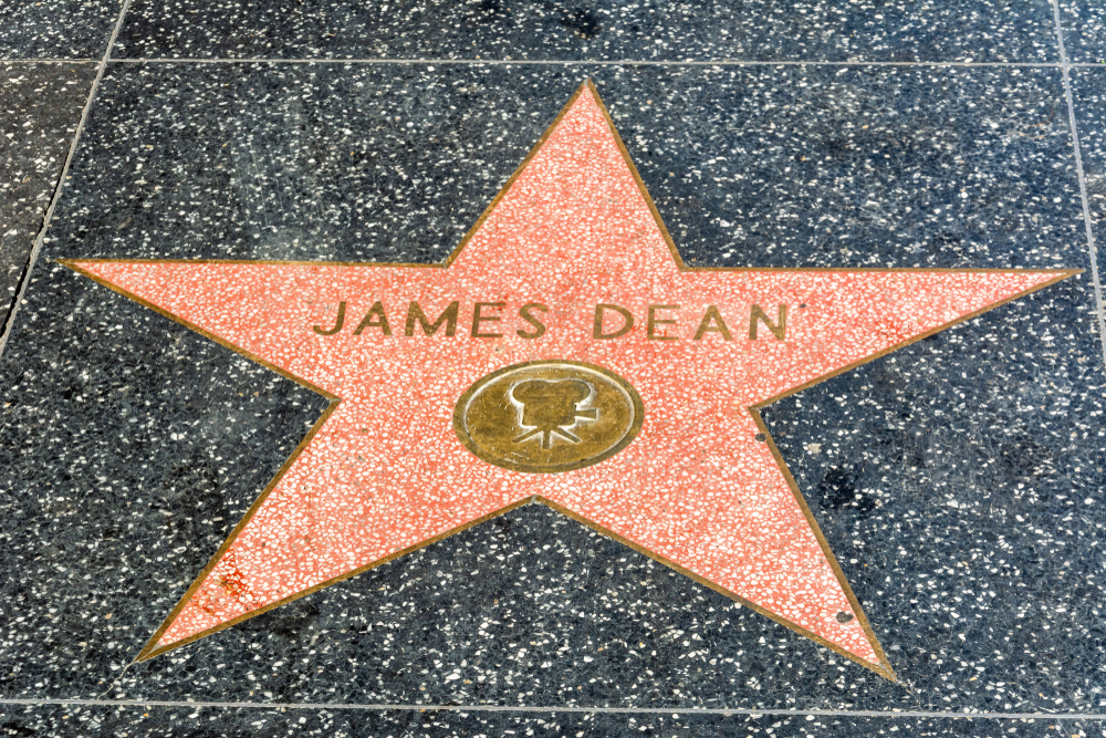 Los Angeles, California, United States of America - January 8, 2017. James Dean star on the Hollywood Walk of Fame in Los Angeles, CA.