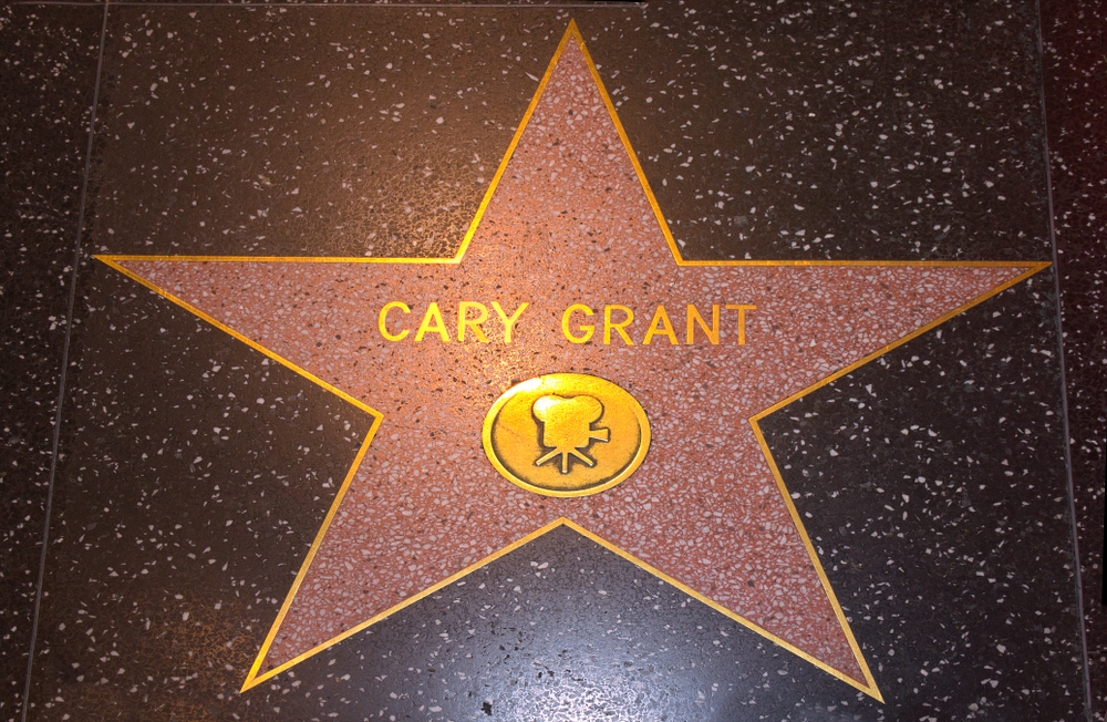 Los Angeles - April 14, 2019: Hollywood Walk of Fame Cary Grant