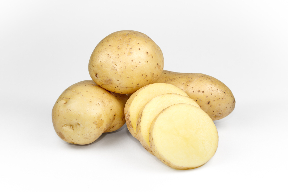 Potatoes isolated on white