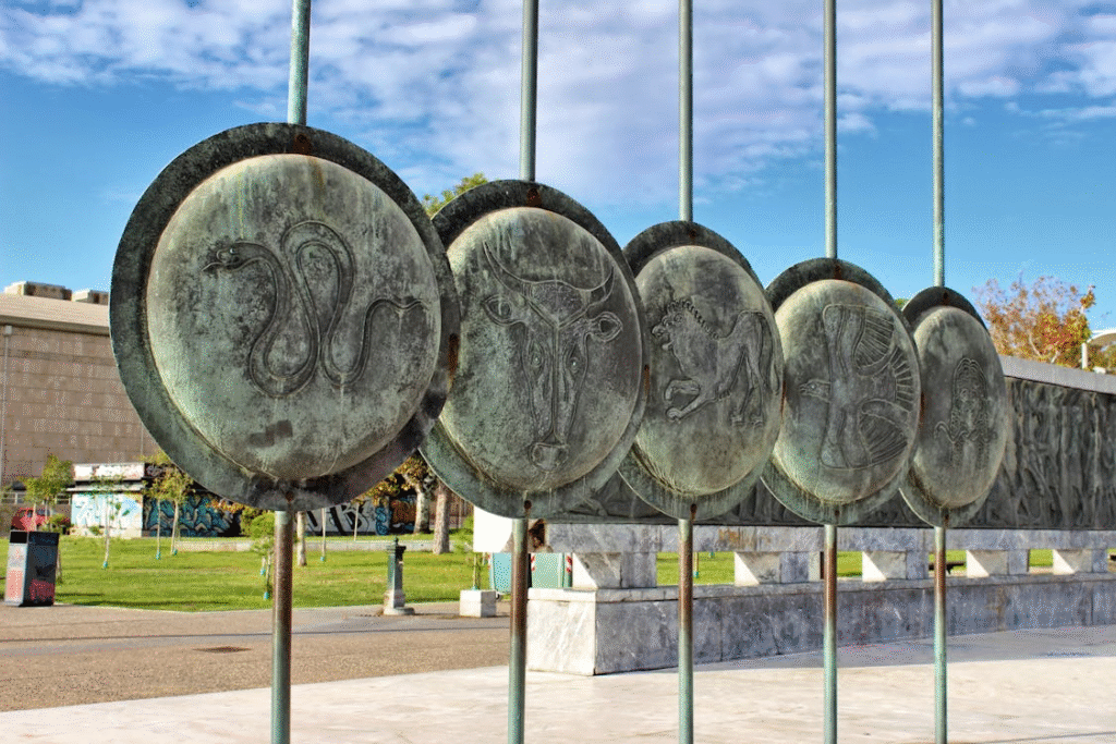 Ancient Greek Zodiac Symbols in Thessaloniki