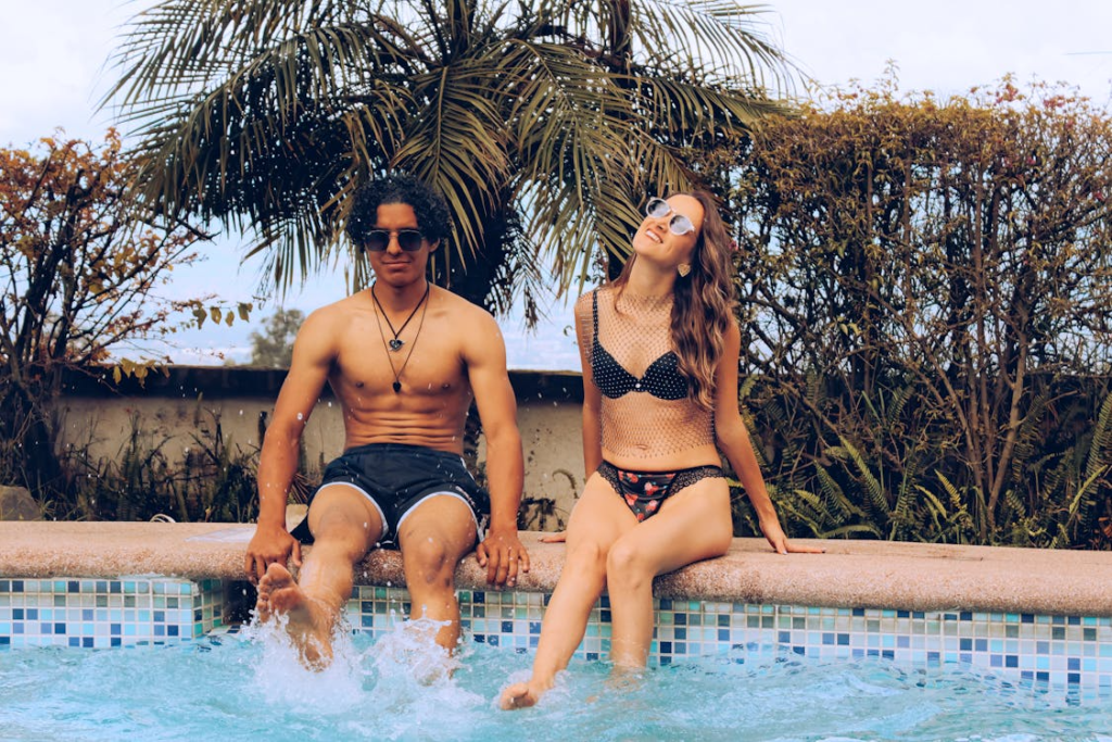 Relaxing Poolside Day with Sun and Fun