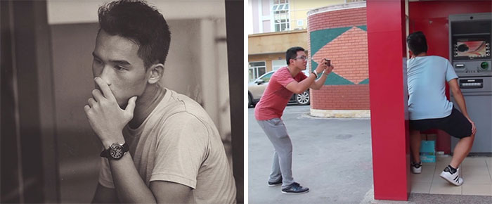 a man staring into the distance