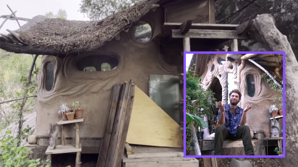 Man lives debt-free in cob home that only cost $200 to build - Featured image