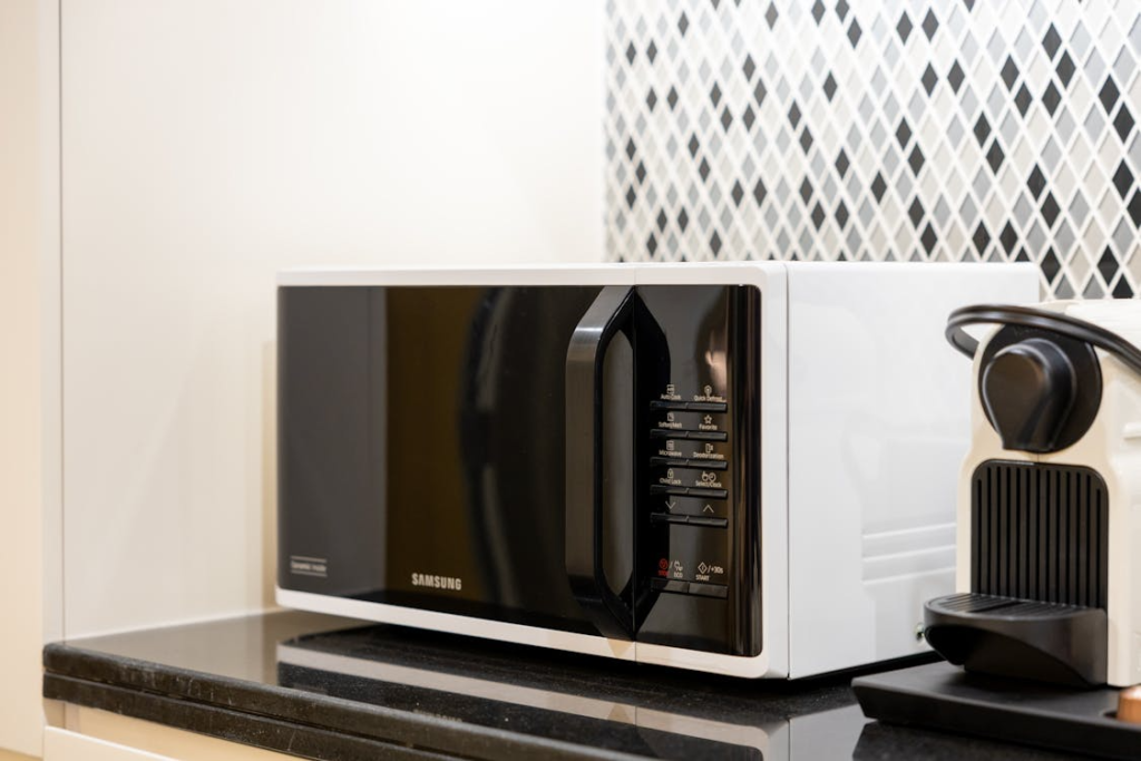 microwave button