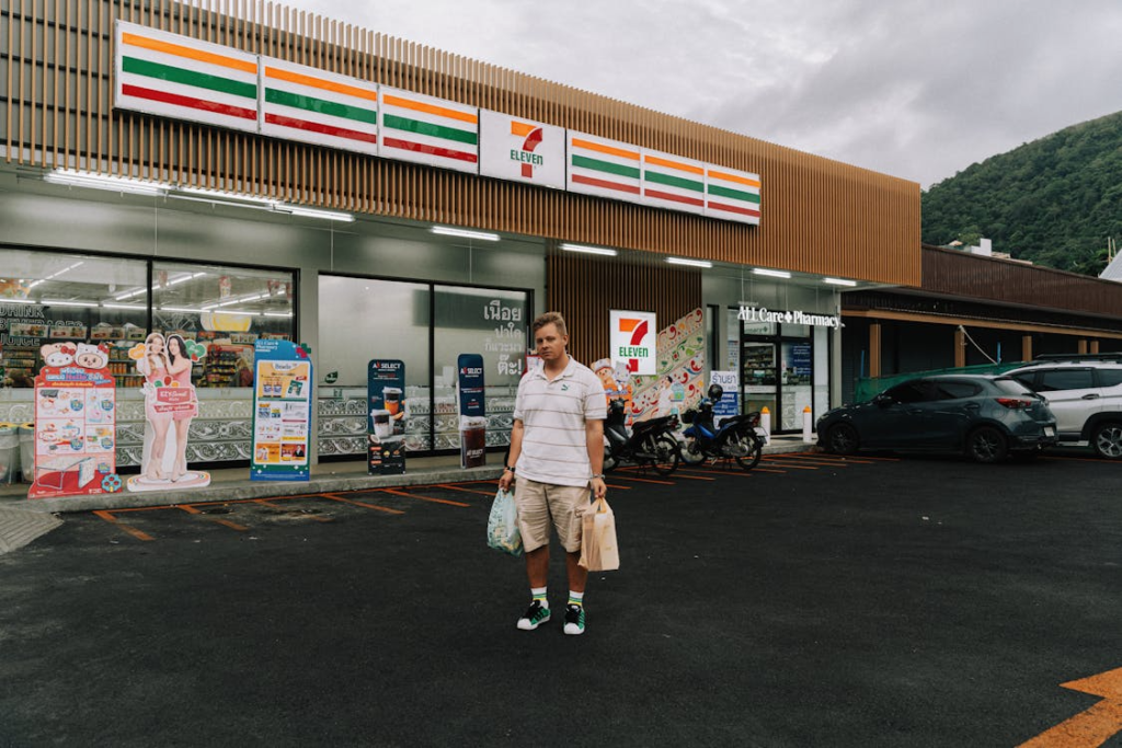 man at 7 eleven