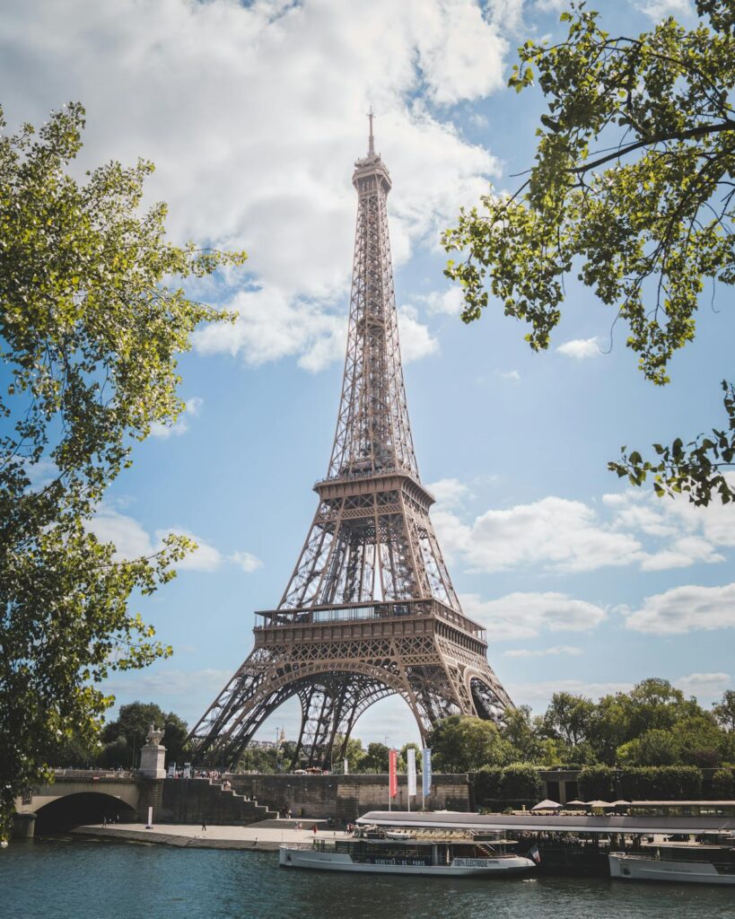 Eiffel Tower in Paris on a Sunny Day

