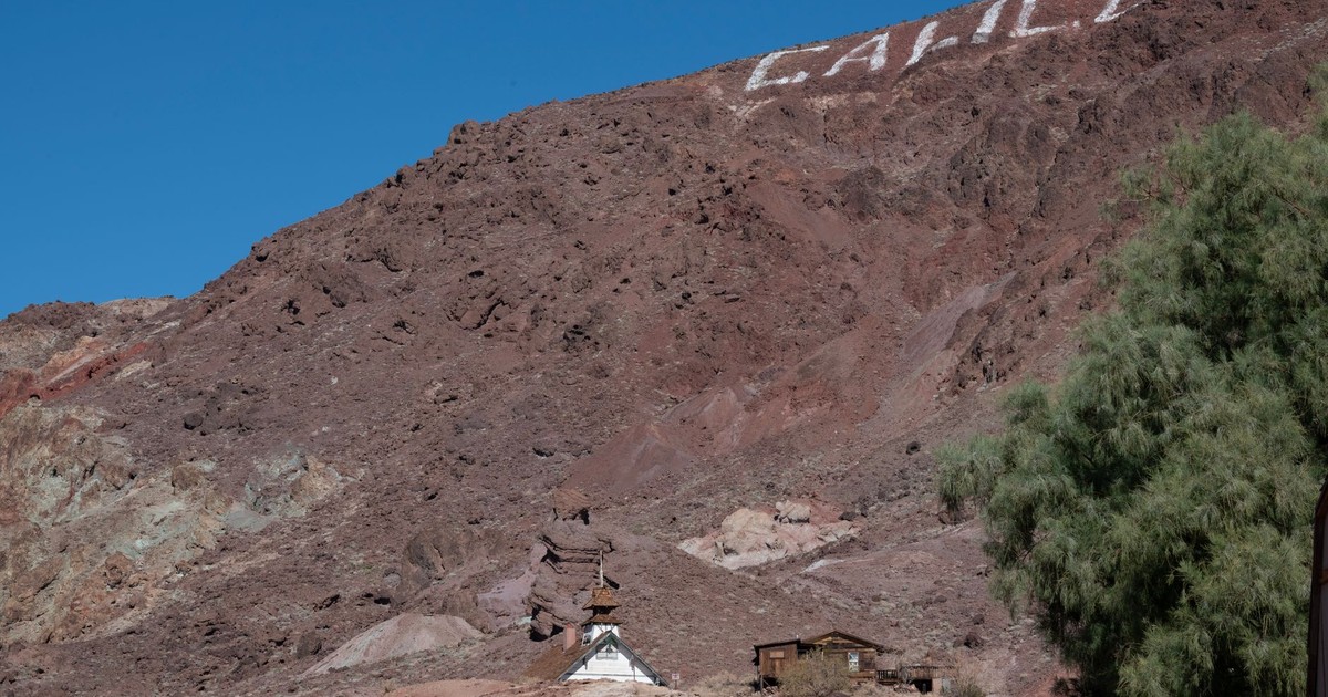 Explore the rugged desert landscape of Calico Ghost Town with its iconic hillside sign.
