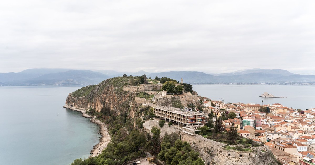 Explore the timeless beauty of Acronauplia Fortress overlooking Nafplio's coastline in Greece.