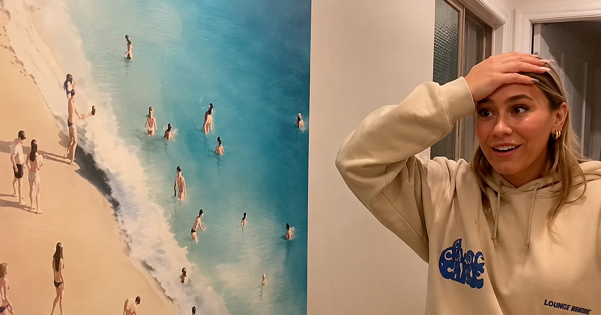 Family Checks Into Airbnb and Finds a Photo of Themselves on the Wall